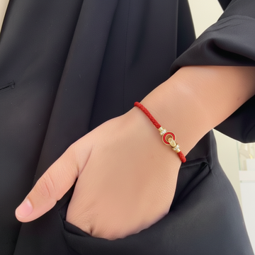 NEREIDA CORD WITH ZIRCONIA RED