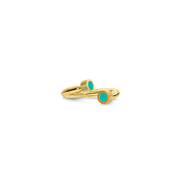 SEA CAP TURQUOISE / TURQUOISE CHIPS RING