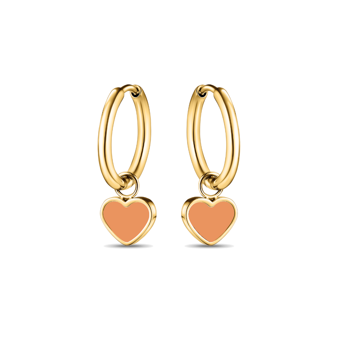 Apricot crush chip Amare hoops.