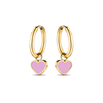 AMARE HOOPS HANGING FONDANT PINK CHIP