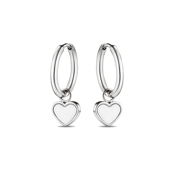 AMARE HOOPS HANGING WHITE CHIP SS