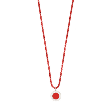 RED CHAIN RED CHIP NECKLACE