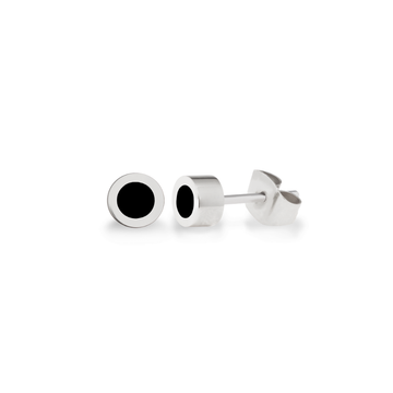 NEW WAVE BLACK CHIP EARRINGS