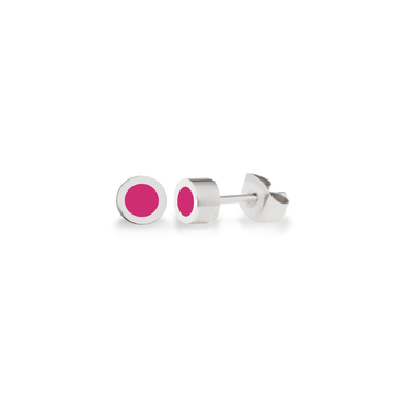 NEW WAVE RASPBERRY CHIP EARRINGS
