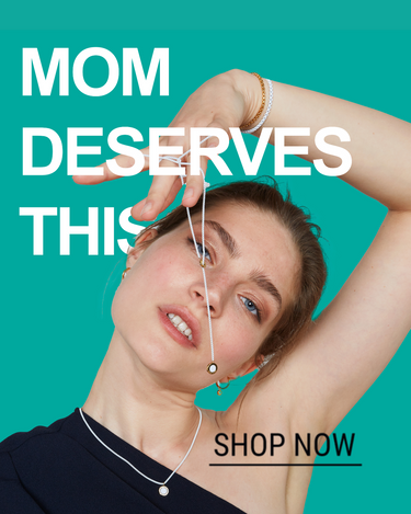 Jason Hyde banner: "Mom Deserves This," woman with jewelry, "Shop Now." button