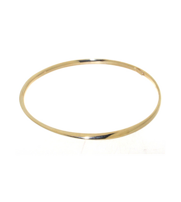 BANGLE ITALY OVALE IPYG SILVER
