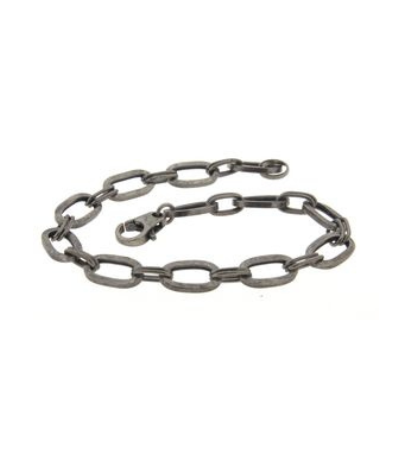 BRACELET ITALY MEN ALLUNGATTA CHAIN BURNISHED SILVER