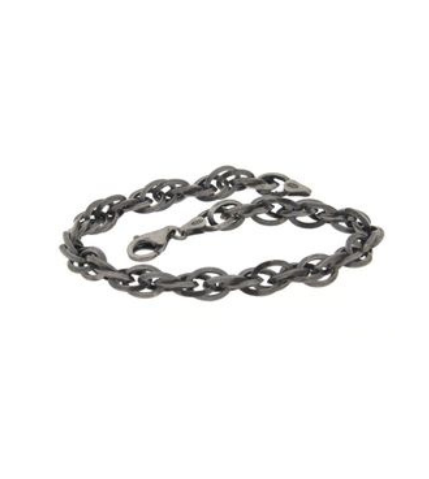 BRACELET ITALY MEN BRUNITTO CHAIN BURNISHED SILVER