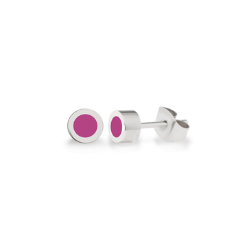 NEW WAVE ROSE VIOLET CHIP EARRINGS