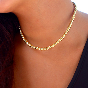 CATENE 5MM PALLINE NECKLACE