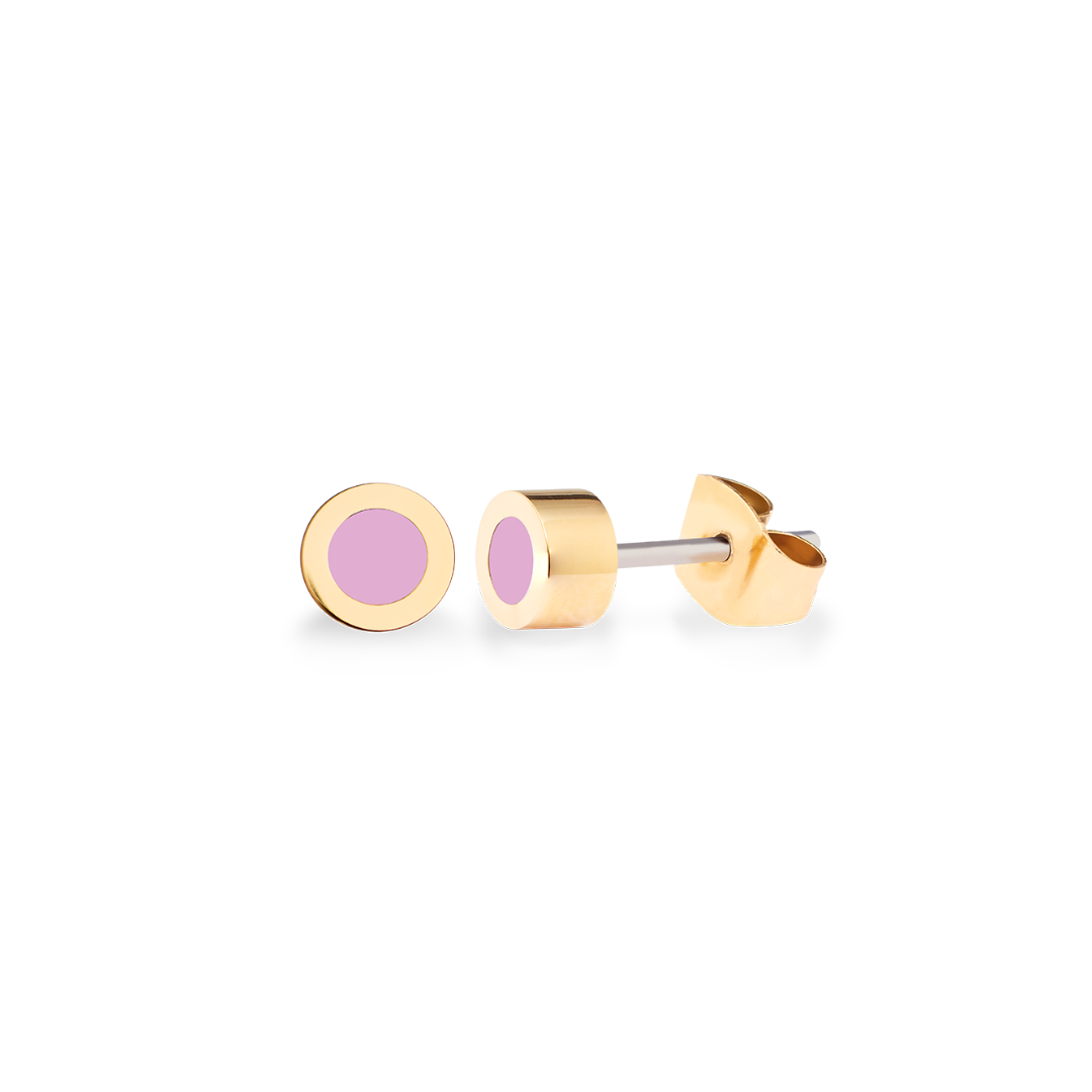 NEW WAVE FONDANT PINK CHIP EARRINGS
