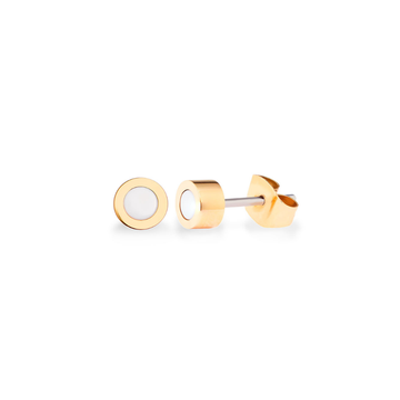 NEW WAVE WHITE CHIP EARRINGS