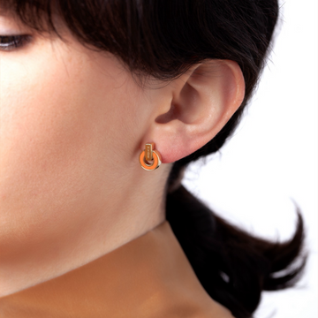 NEREIDA ORANGE CHIP EARRINGS