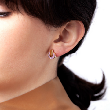 NEREIDA FONDANT PINK CHIP EARRINGS