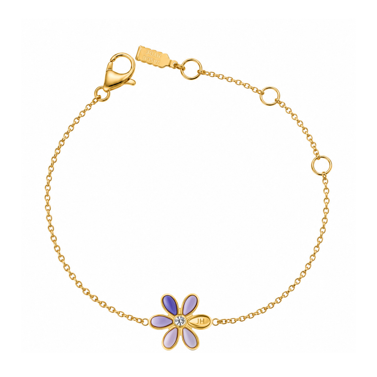 Fiori Di Mare lavender flower charm bracelet