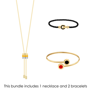 Germany Recycled Ocean Plastic Necklace and Bracelets Set