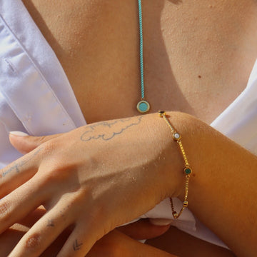 NEW WAVE WHITE 5 CHIPS BRACELET