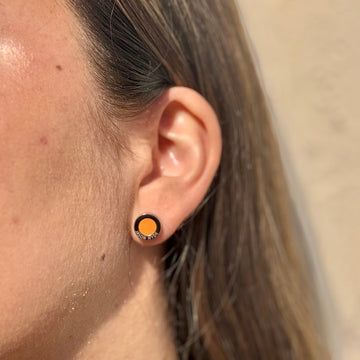 OCEAN ORANGE CHIP EARRINGS