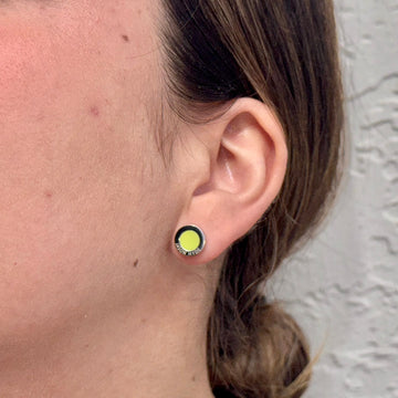 OCEAN LIME GREEN CHIP EARRINGS