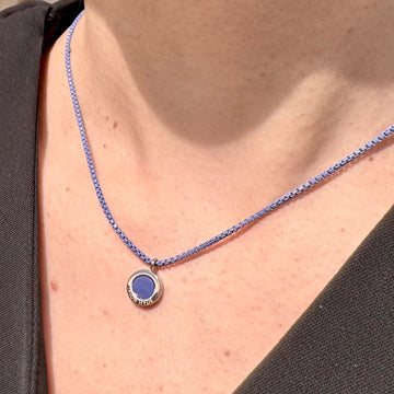 OCEAN PERSIAN BLUE CHAIN PERSIAN BLUE CHIP NECKLACE
