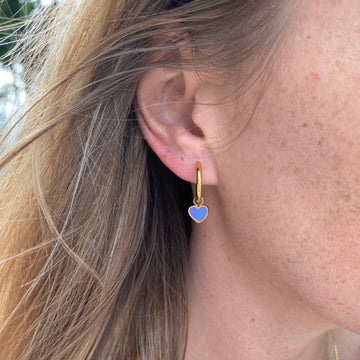 AMARE HOOPS HANGING PERSIAN BLUE CHIP