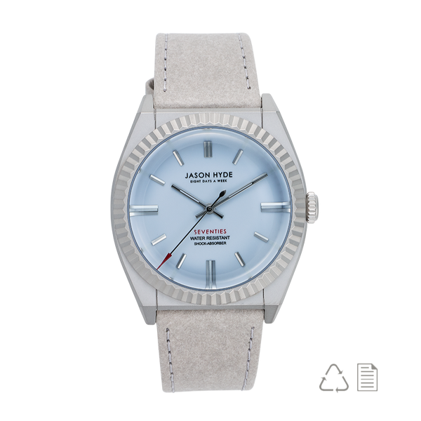 #AMBER | 40MM WATCH LIGHT BLUE DIAL - Jason Hyde