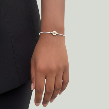 NEREIDA WHITE CHIP WHITE BRACELET WITH ZIRCONIA