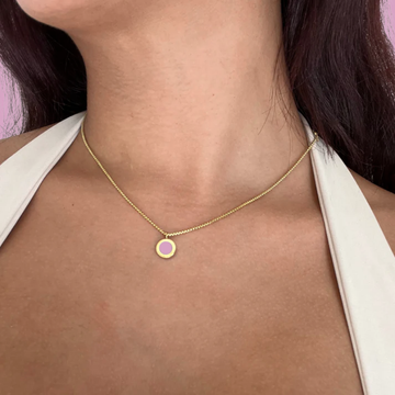 OCEAN FONDANT PINK CHIP NECKLACE