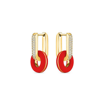 LIFESAVER RED CHIP WITH ZIRCONIA HOOPS