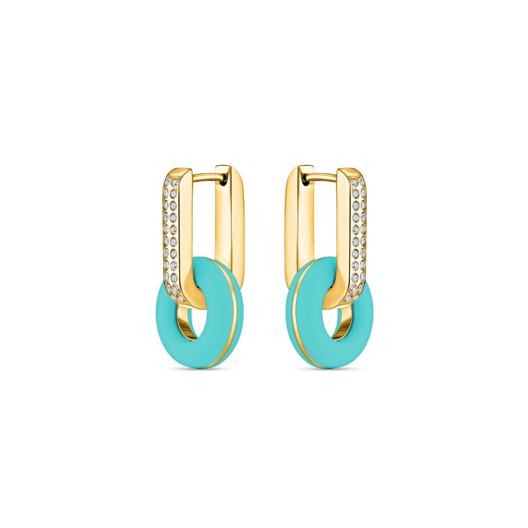 Turquoise Lifesaver earrings