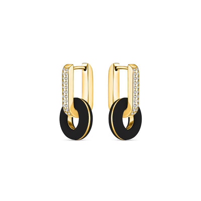 Black Lifesaver earrings