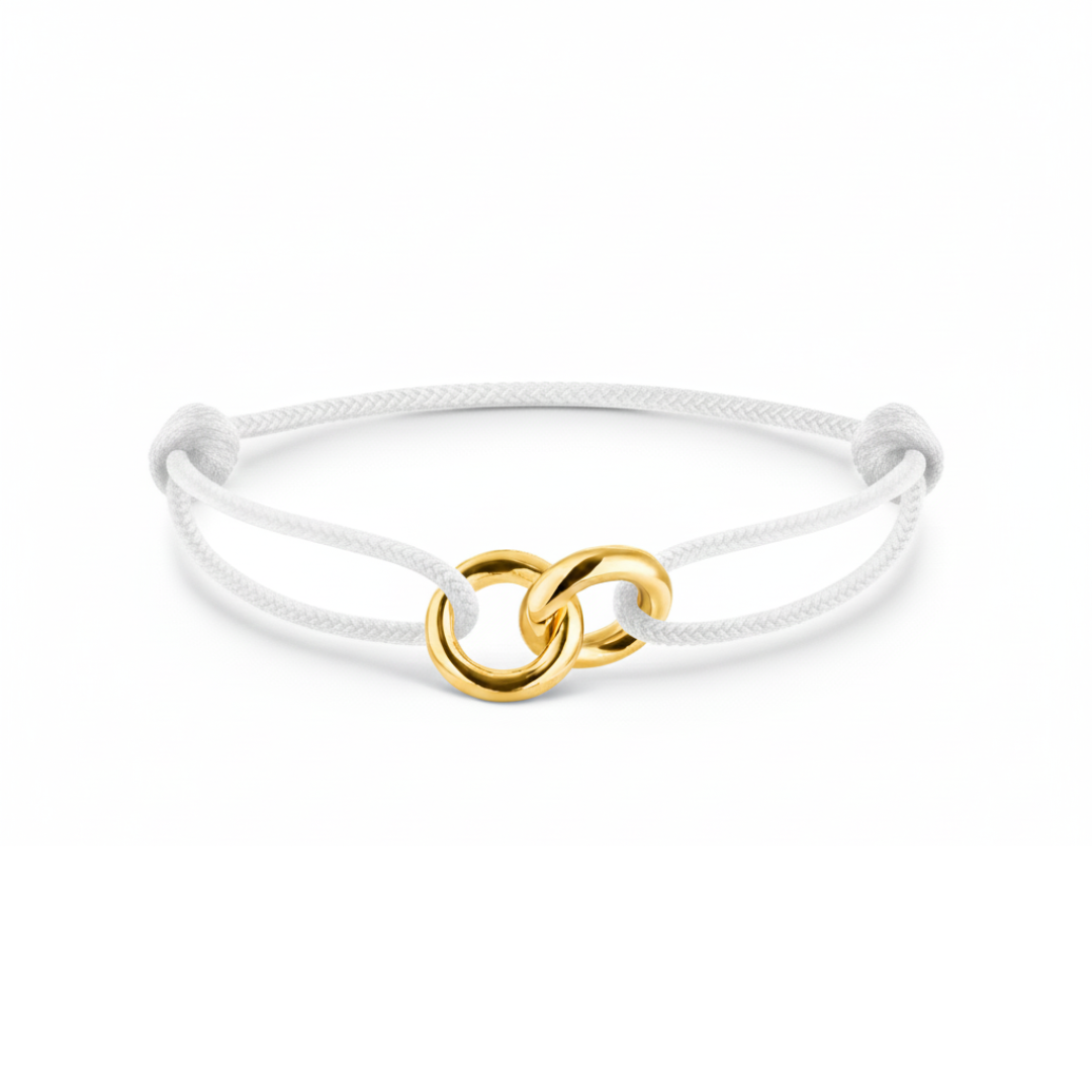 White Sayna Cord bracelet by Jason Hyde