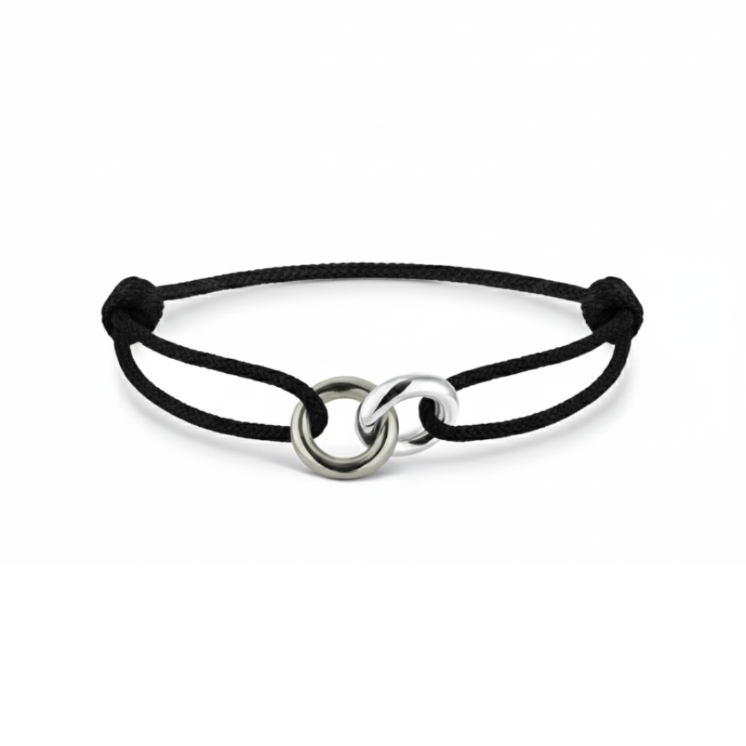 Black Sayna Cord bracelet by Jason Hyde 