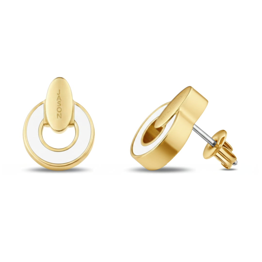 White Nereida Chip Earrings.