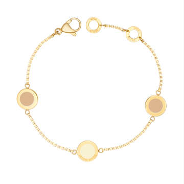 OCEAN CAPPUCCINO AND BEIGE CHIPS TRIO BRACELET