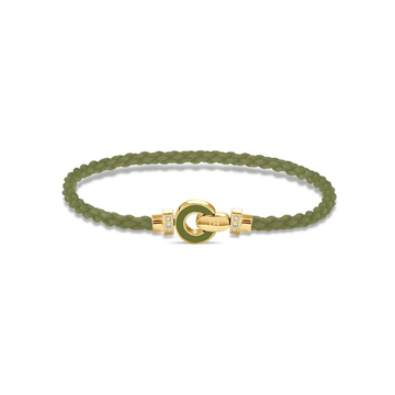 Olive Green Nereida Cord Bracelet 