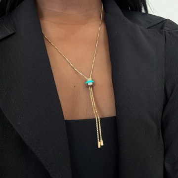 Wewa Turquoise Wewa Bolo Tie Necklace