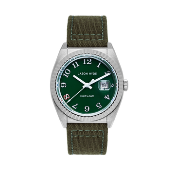 I HAVE A DATE | 40 MM WATCH GREEN DIAL  - CORDURA STRAP