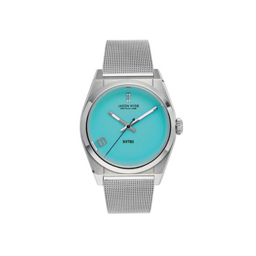 #SIXTY EIGHT | 34 MM WATCH TURQUOISE DIAL  - MESH STRAP