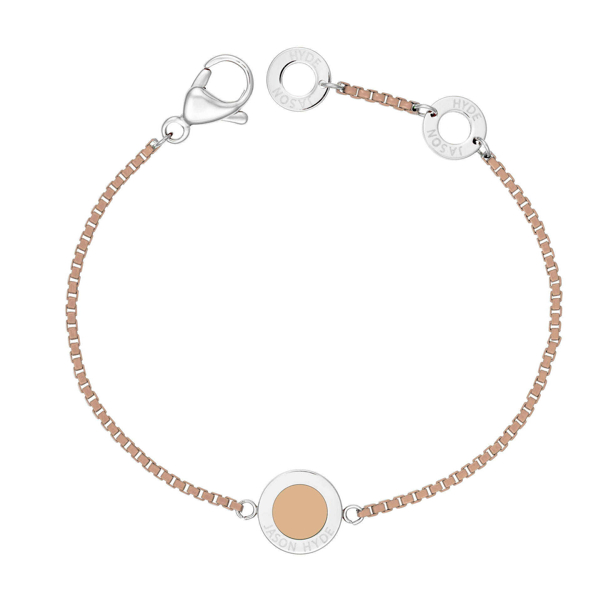 BEIGE CHAIN BEIGE CHIP BRACELET