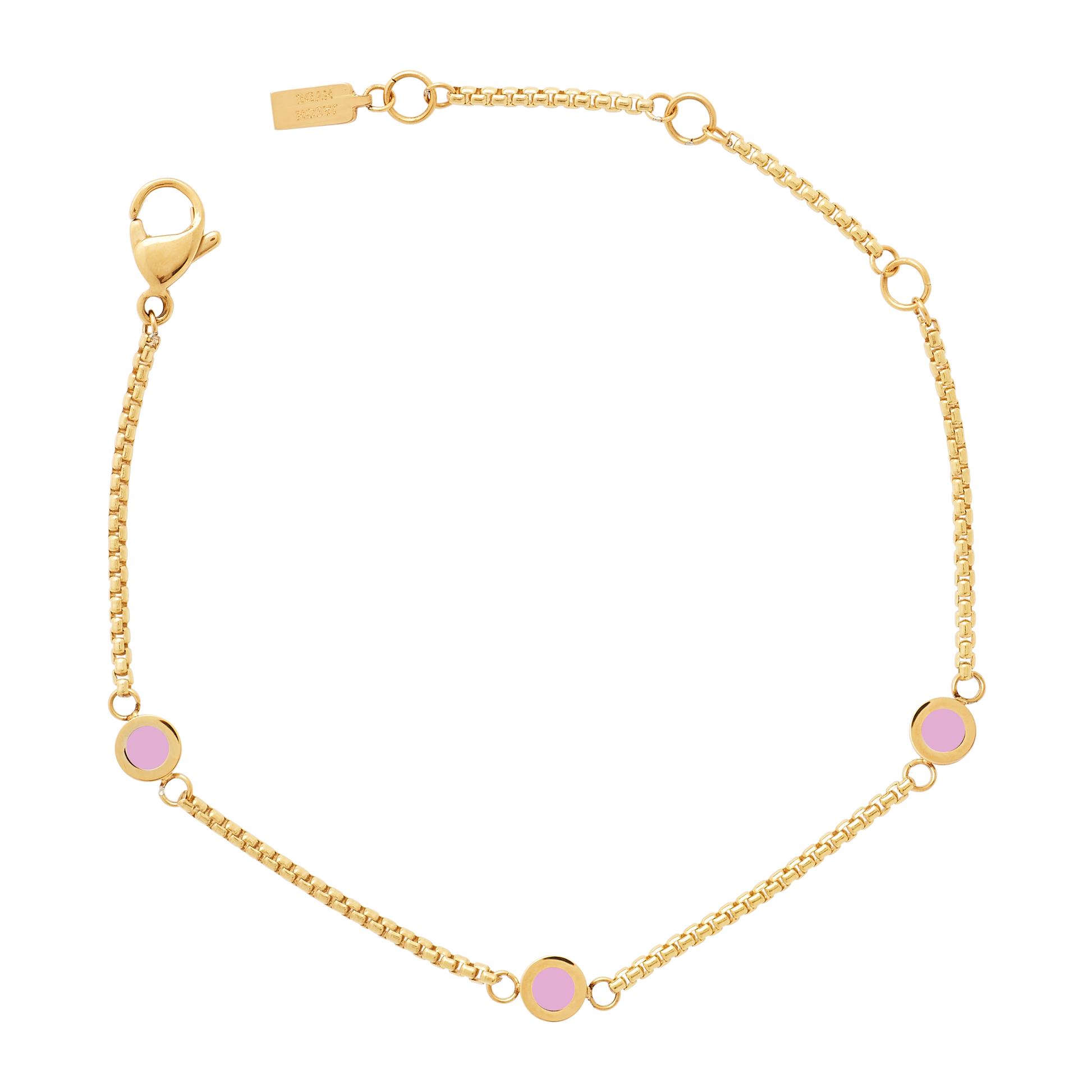 NEW WAVE FONDANT PINK 3 CHIP BRACELET