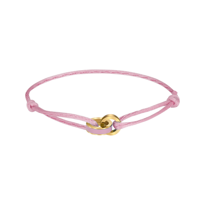 WEWA CORD FONDANT PINK CHIP BRACELET