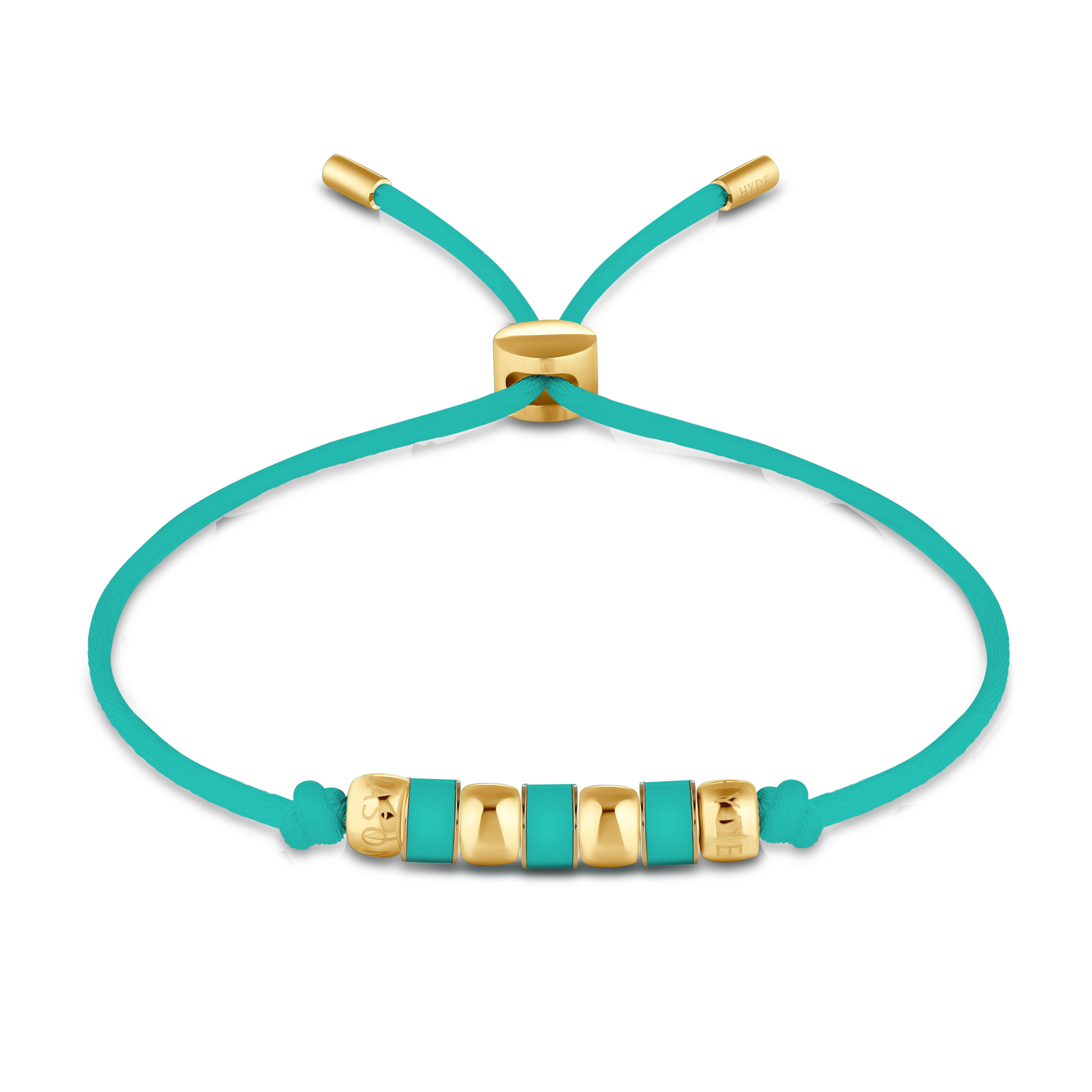 LUCKYMARE TURQUOISE CORD TURQUOISE CHIP BRACELET