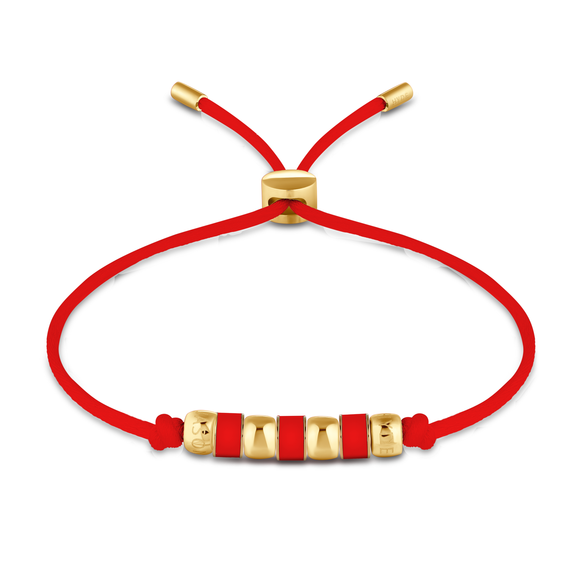 LUCKYMARE RED CORD RED CHIP BRACELET