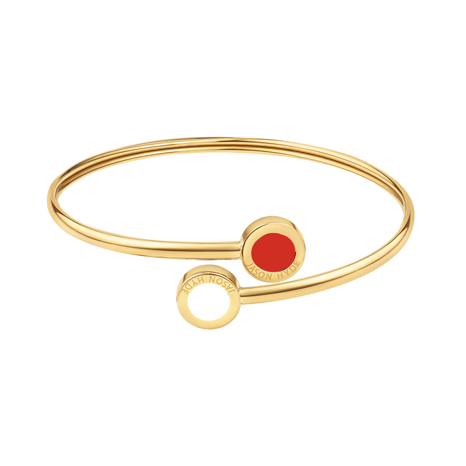 RED AND WHITE CHIPS BANGLE