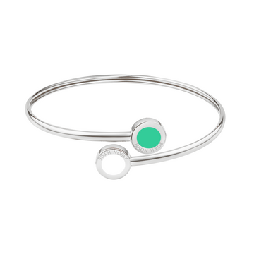 OCEAN TURQUOISE AND WHITE CHIPS BANGLE
