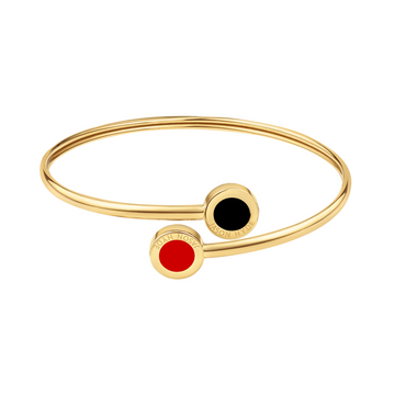 OCEAN BLACK AND RED CHIPS BANGLE