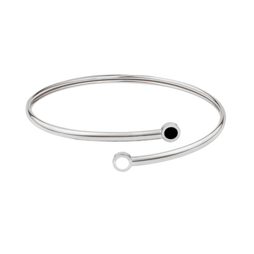 NEW WAVE BLACK AND WHITE CHIPS BANGLE NEW