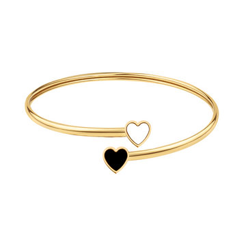 AMARE BLACK AND WHITE CHIPS BANGLE