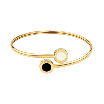 OCEAN CAPPUCCINO AND BLACK CHIPS BANGLE